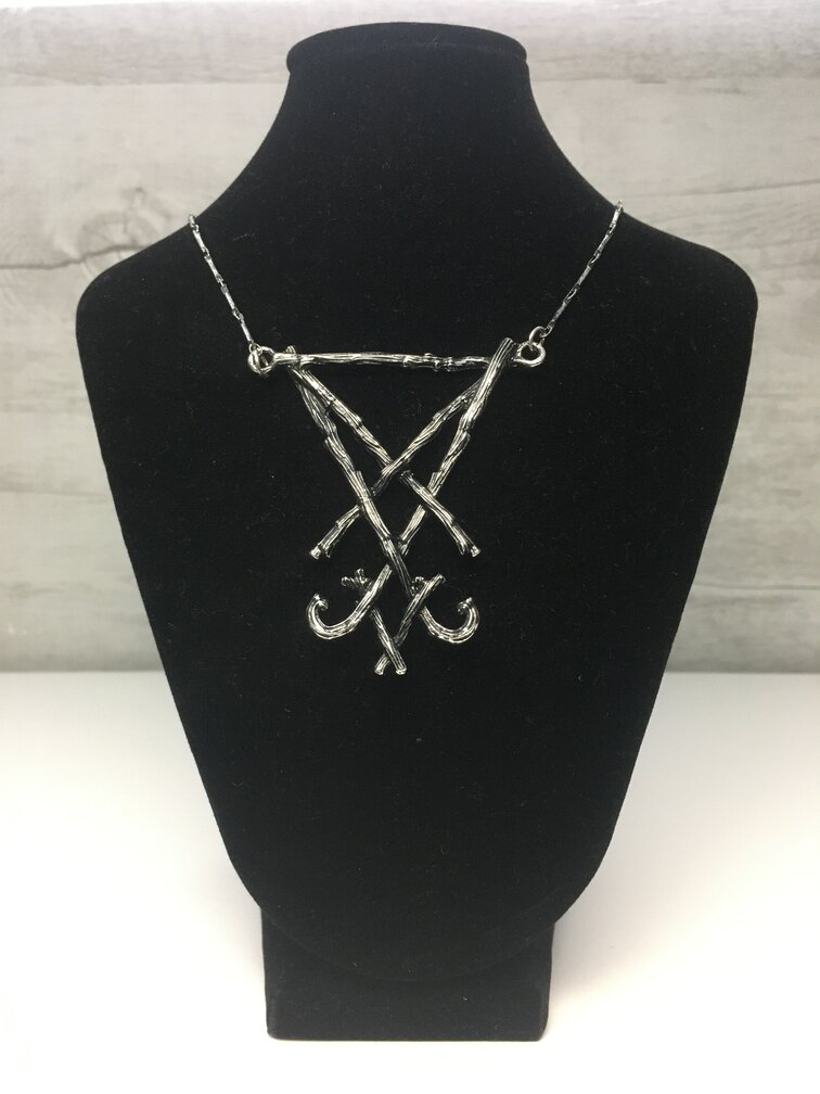 COLLANA RESTYLE (LUCIFER SIGIL SILVER)