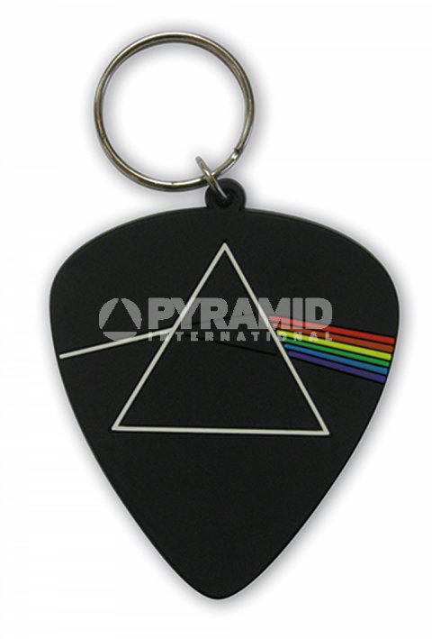 PORTACHIAVI UFFICIALE IN GOMMA MOD.PLETTRO PINK FLOYD (THE DARK SIDE OF THE MOON)