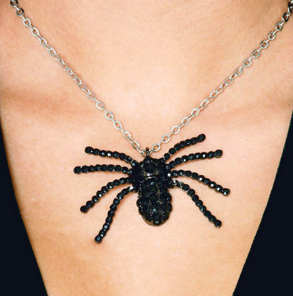 COLLANA RAGNO CON STRASS