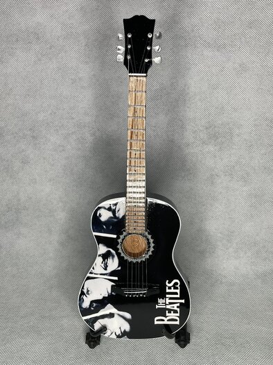 Chitarra in miniatura da collezione in legno - The Beatles - Tribute
