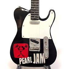Mini chitarra da collezione replica in legno - Pearl Jam - Tribute