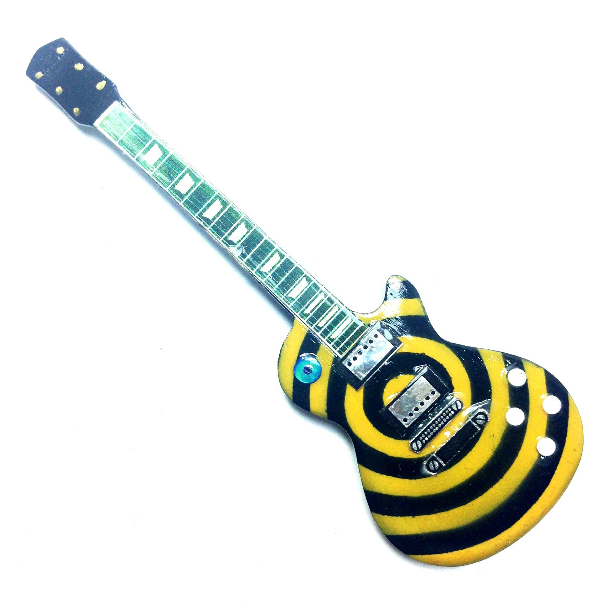Guitar Shaped Magnet For Fridge - Black Label Society - Zakk Whylde