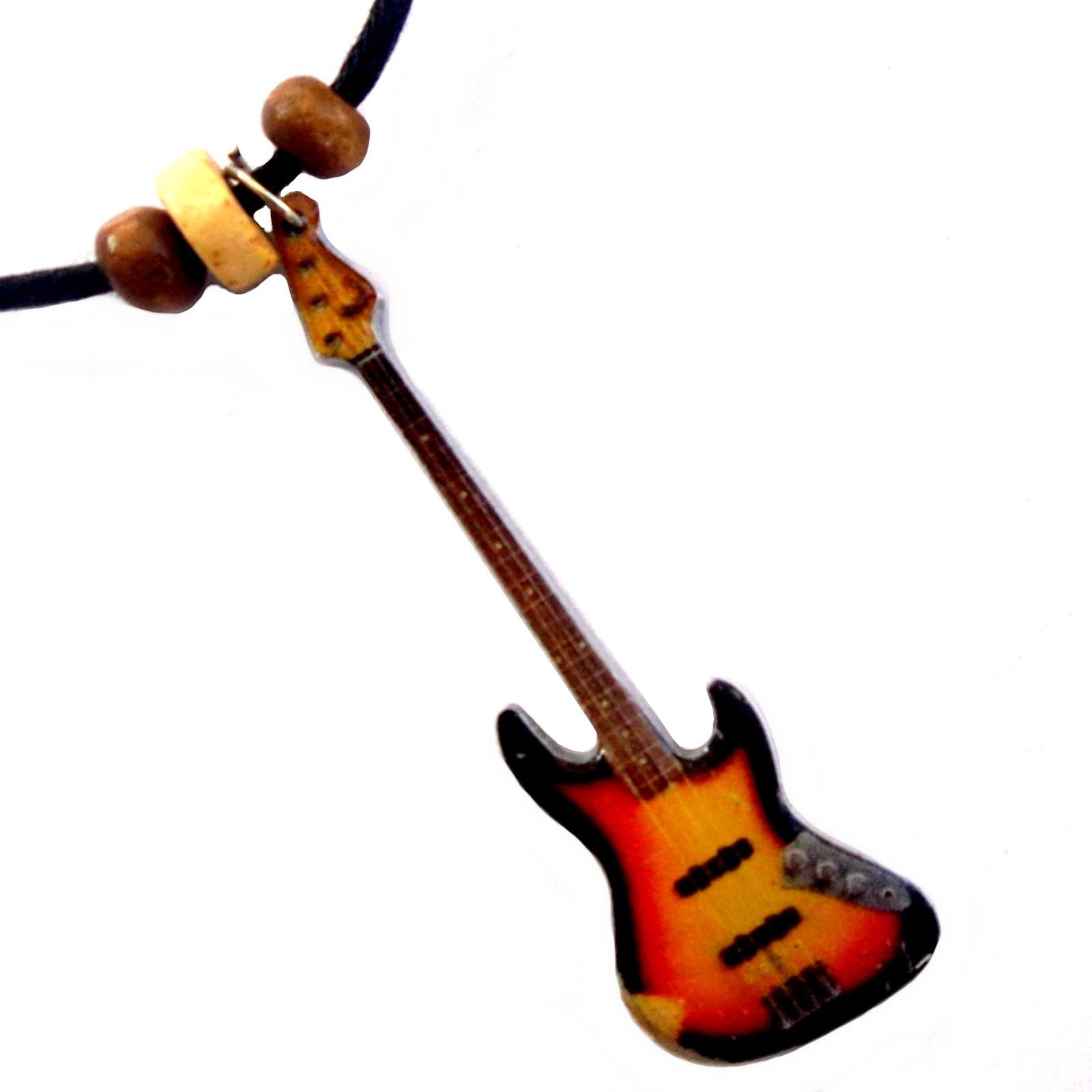 Collanina a forma di chitarra in metallo - Jaco Pastorius - Bass