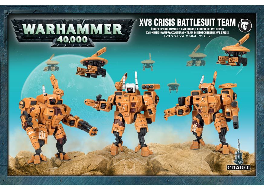 Warhammer 40000 miniature Tau XV8 Crisis Battles fantasy Workshop games 40k