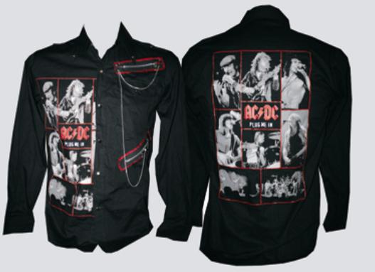 CAMICIA MANICHE LUNGHE - AC/DC