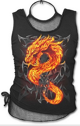 TOP SPIRAL SENZA MANICHE - FIRE DRAGON