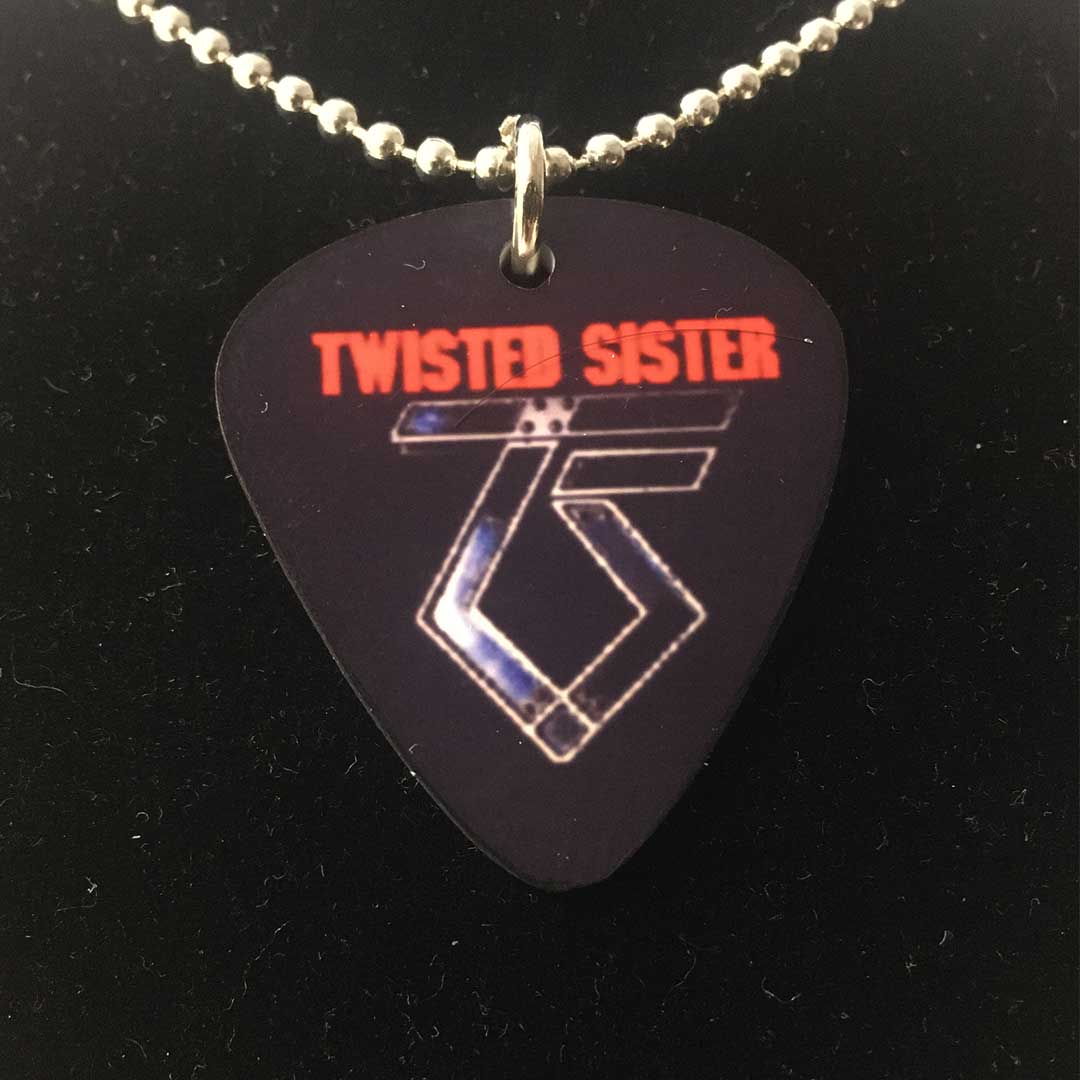 Collana con ciondolo a forma di plettro Twisted Sister - You Can't Stop Rock'n'Roll