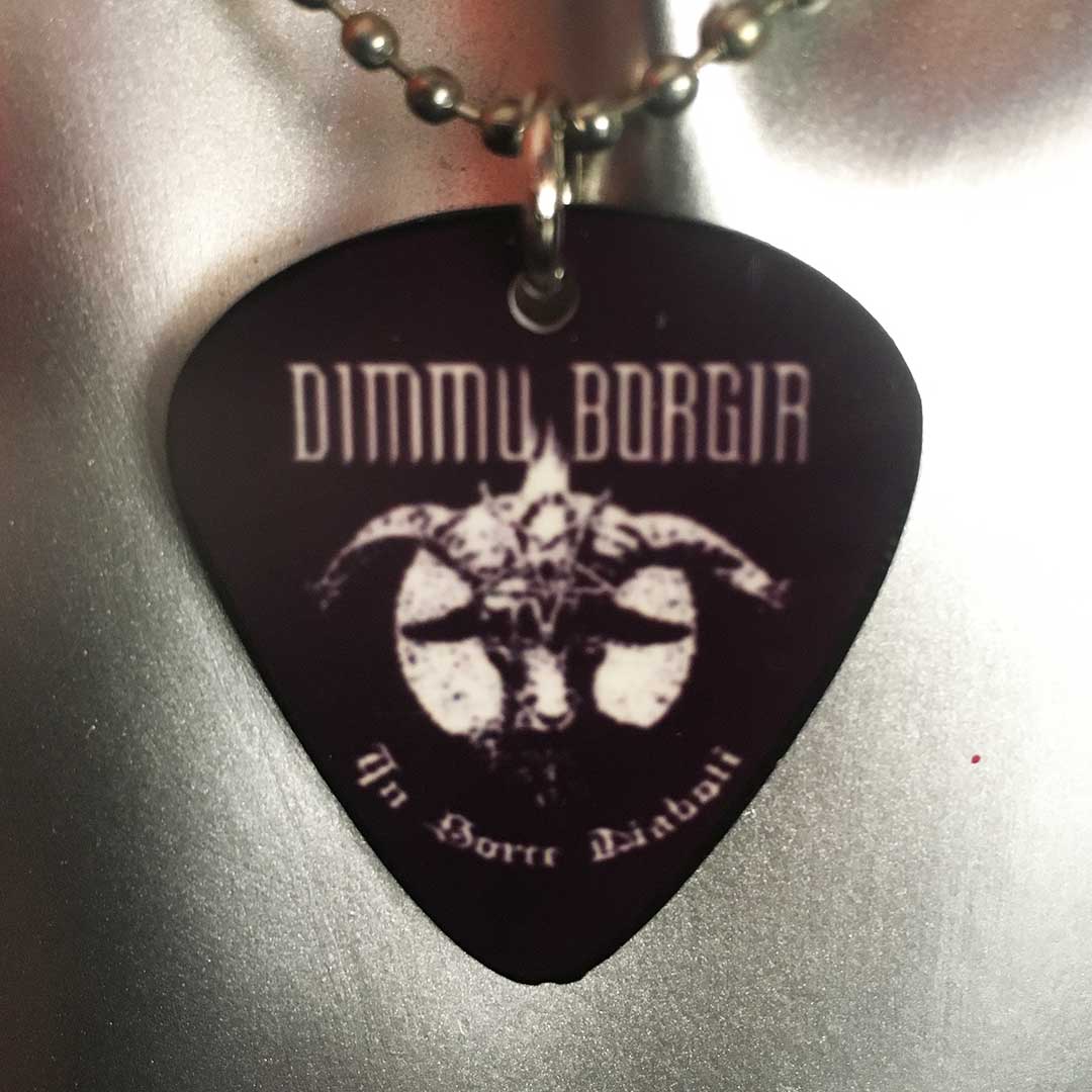 Collana con ciondolo a forma di plettro Dimmu Borgir - In sorte Diaboli