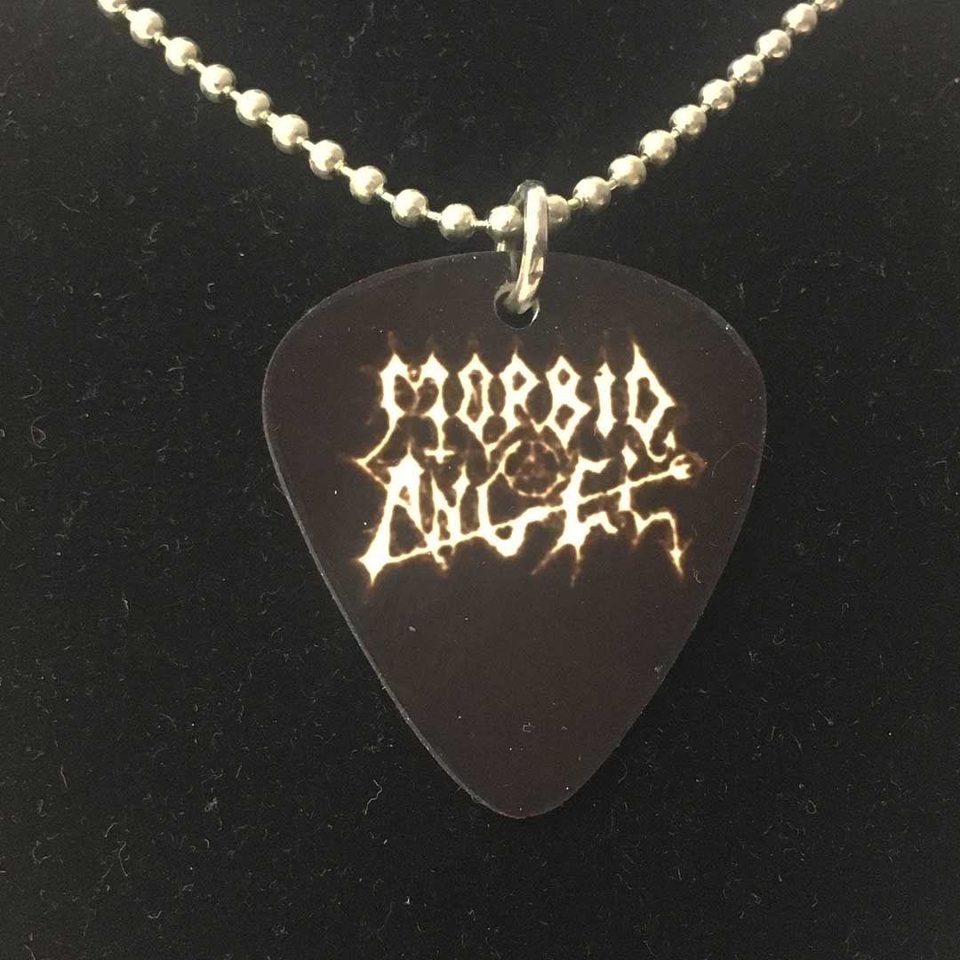 Collana con ciondolo a forma di plettro Morbid Angel