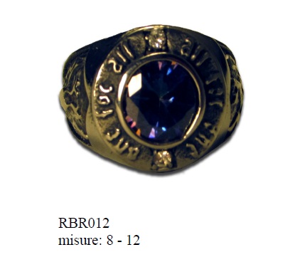 ANELLO - MOSCH.BLU - CROMATO ARGENTO - MISURA 11