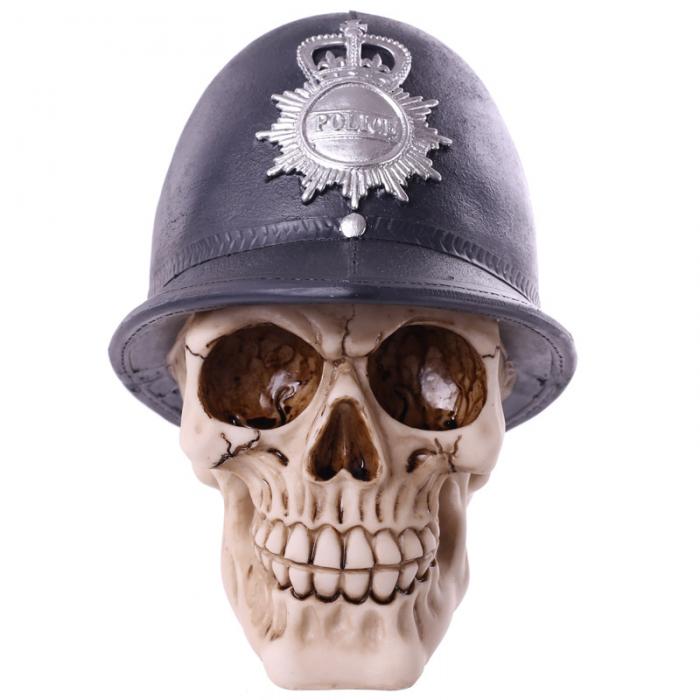 Teschio con Cappello da Poliziotto