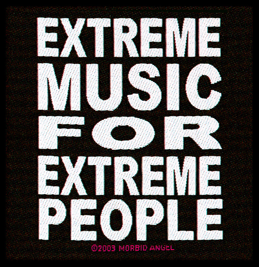 TOPPA-PATCH UFFICIALE EXTREME MUSIC FOR EXTREME PEOLPE