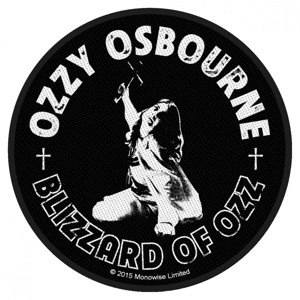 TOPPA-PATCH UFFICIALE OZZY OSBOURNE ( BLIZZARD OF OZ)