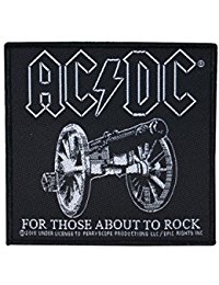 TOPPA-PATCH UFFICIALE AC/DC (For Those About To Rock)