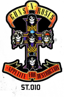 ADESIVO/STICKER - GUNS´N´ROSES  ( APPETITE FOR DISTRUCTION )