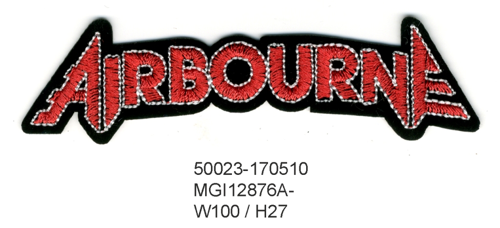 TOPPA RICAMATA TERMOADESIVA  AIRBOURNE (LOGO)