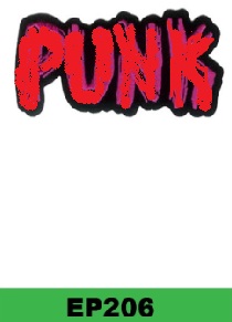 PUNK (SCRITTA) TOPPA RICAMATA