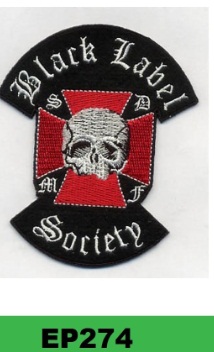 TOPPA RICAMATA BLACK LABEL SOCIETY