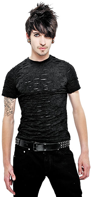 T-SHIRT WITH MANY HOLES - QUEEN OF DARKNESS
