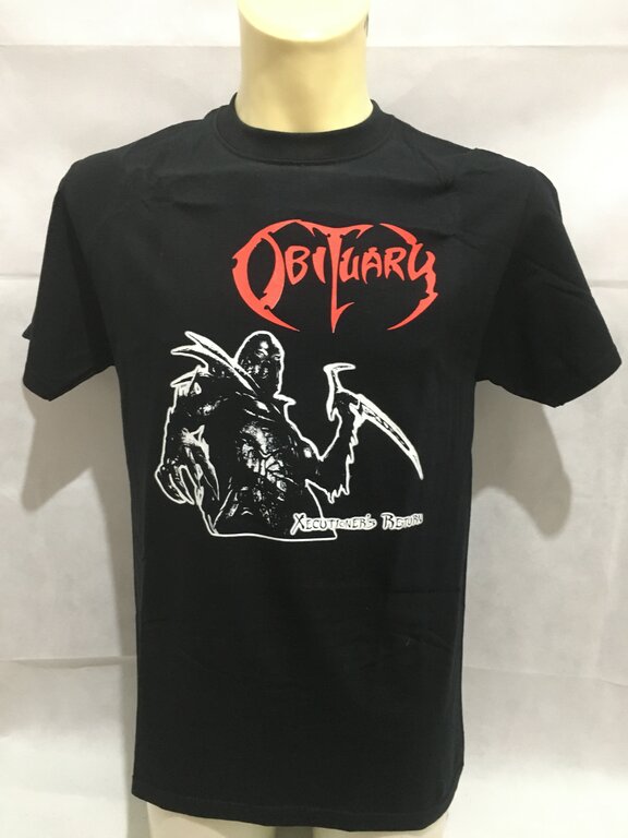 T-SHIRT OBITUARY - LOGO E SCRITTA