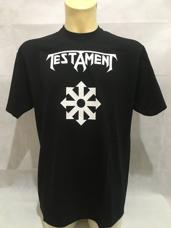 T-SHIRT TESTAMENT - LOGO E SCRITTA