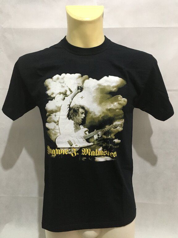 T-SHIRT  YNGWIE MALMSTEEN - DOPPIA STAMPA