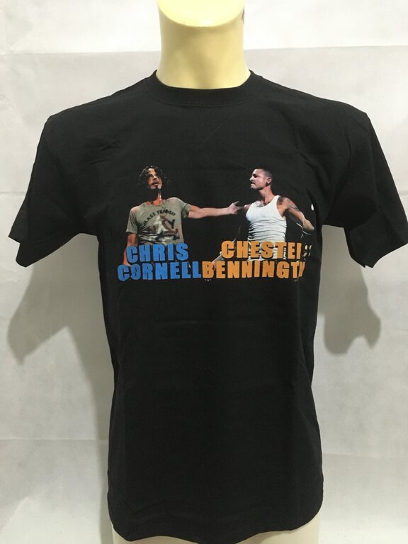 T-SHIRT  CHRIS CORNELL & CHESTER BENNINGTON - IN CONCERT