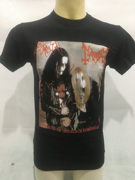 T-SHIRT MAYHEM SPLIT MORBID - A TRIBUTE TO THE BLACK EMPERORS