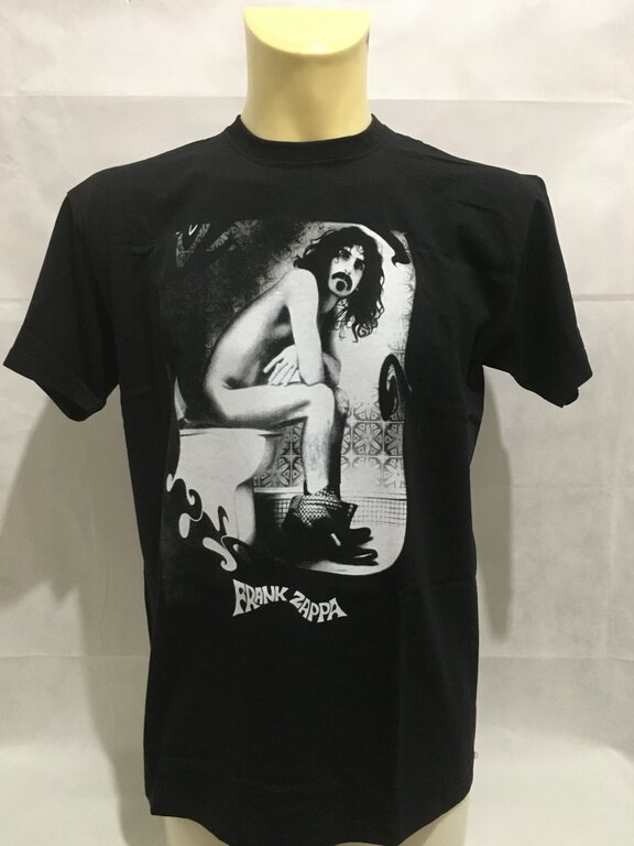 T-SHIRT FRANK ZAPPA - FRANK SULLA TAZZA SCRITTA IN BASSO