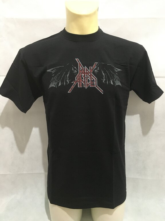 T-SHIRT DARK ANGEL - ALI DI PIPISTRELLO E SCRITTA