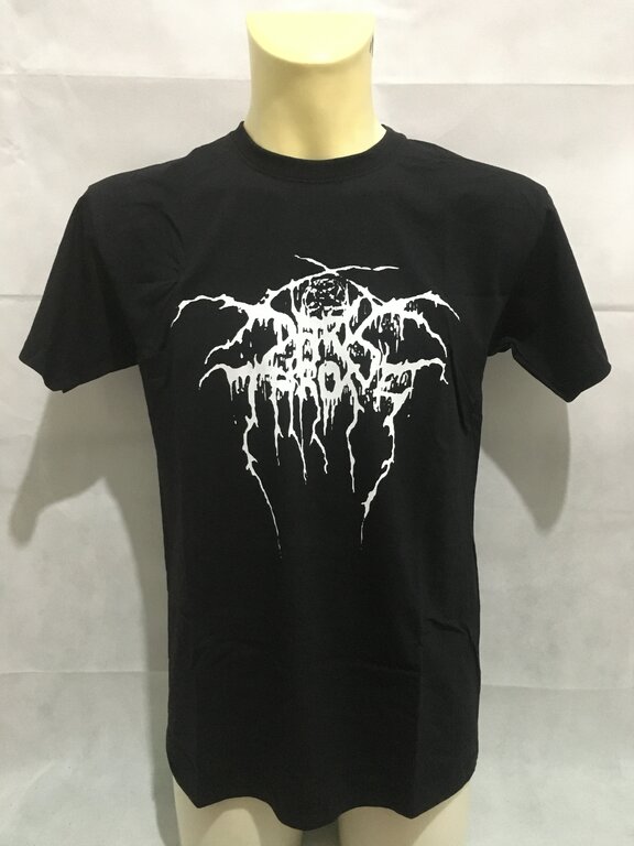 T-SHIRT DARKTHRONE - LOGO BIANCO E NERO