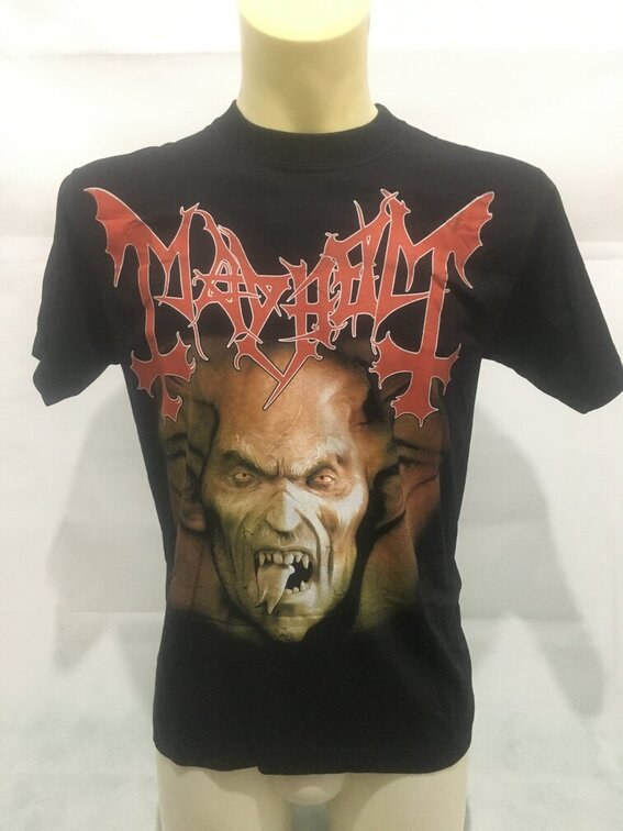 T-SHIRT MAYHEM - diavolo con lingua 1