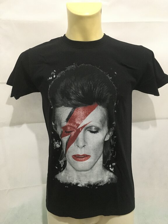 T-SHIRT DAVID BOWIE - THE ALADDIN SANE B&W