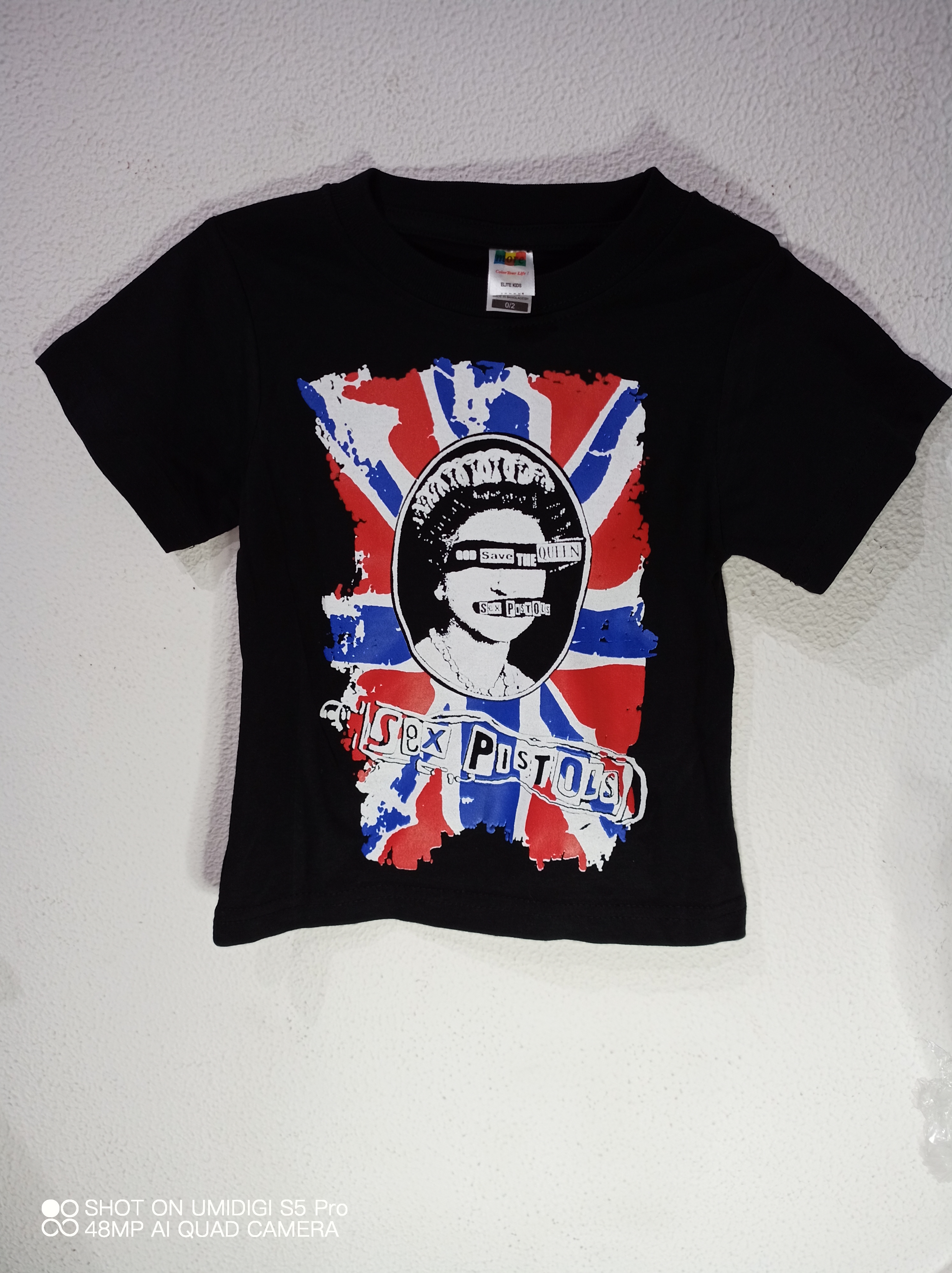 T-SHIRT SEX PISTOLS (SAVE THE QUEEN) BAMBINO 2/4 ANNI