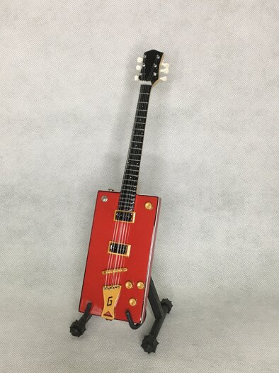 Chitarra in miniatura da collezione replica in legno modello Bob Diddley - G6138