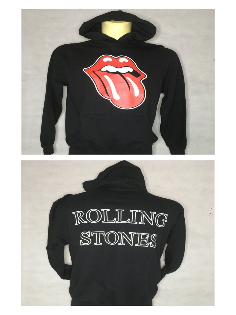 Felpa con cappuccio e tasca unica per uomo o donna modello Rolling Stones - Logo