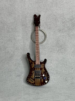 Portachiavi in legno basso porta chiavi miniatura Lemmy Kilmister Motörhead bass